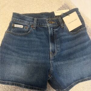 Calvin Klein Dark Blue Denim Shorts